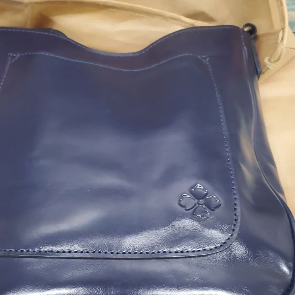 Patricia Nash Midnight Blue Leather Shoulder Bag - Picture 3 of 7